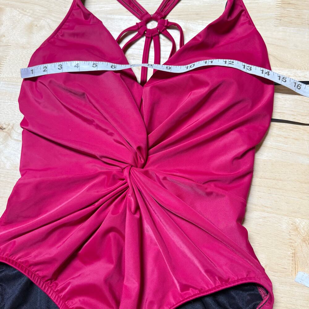 Magicsuit NWT Dark PINK Drew One Piece Swimsuit Size 10 Wireless Bra Strappy - Picture 9 of 14